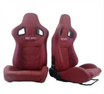 Seient de cotxe de carreres amb material de PVC